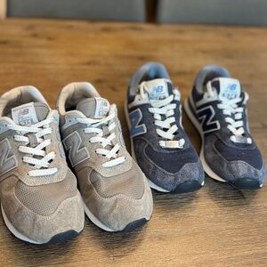 👟 👟  👟👟Two-Pack: New Balance 574 Classic Sneakers - Unisex Lot (Size 23 cm)